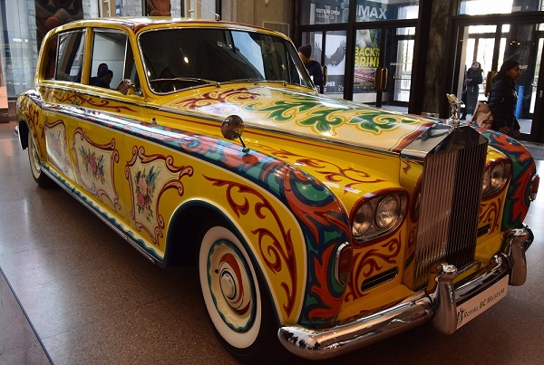 John Lennon's Rolls Royce on display at the Royal BC Museum in Victoria